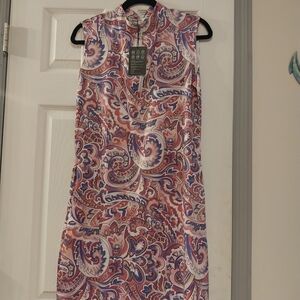 Acegolfs Paisley Print Sleeveless Dress